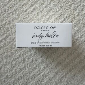 New Dolce Glow Body Balm with SPF 50